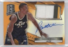 2014-15 Panini Spectra Memorabilia Orange Prizm 19/25 Dante Exum #10 Auto 5w7