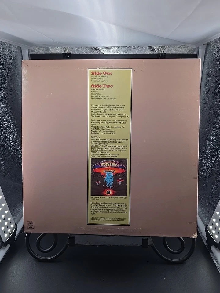 BOSTON OG/Original limited edition PICTURE DISC LP 1976 EPIC E99 34188 EX/VG+ 3 - Image 3 of 3