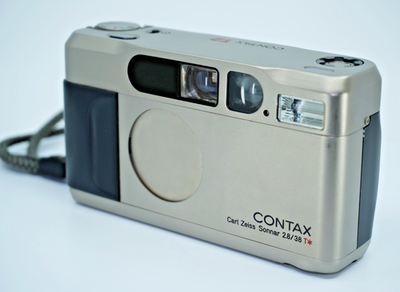 Buy Contax T2 Film Camera - Champagne Silver online | eBay