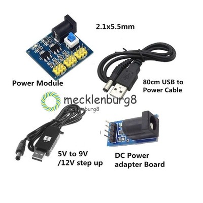 USB DC 5V to DC 9V/12V Step-up Module Converter 2.1x5.5mm Male Connector Plus