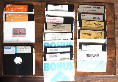 Vintage Commodore 64 computer software lot
