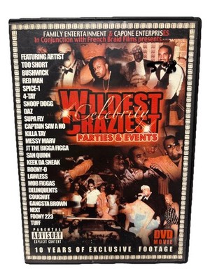 Wildest Celebrity Craziest Parties & Events DVD West Coast and ''Mob'' rap scene