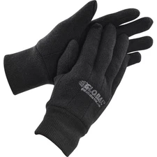 Global Industrial Cotton Jersey Gloves Brown Ladies' 1-Dozen