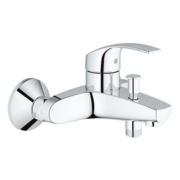 Einhebel-Wannenbatterie Eurosmart 33300_2 Wandmontage Eigensicher Chrom-image
