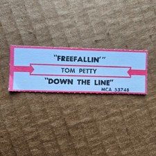 TOM PETTY Freefallin/Down The Line JUKEBOX STRIP Record 45 rpm 7