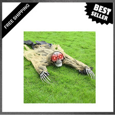 Halloween Skeleton Groundbreaker Decoration with Light Up Eyes Creepy Sound 63
