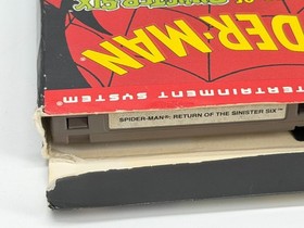 Spider-Man: Return of the Sinister Six (Nintendo Nes) Game/Box/Booklet Authentic