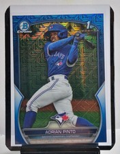 2023 Bowman Chrome  Prospects Adrian Pinto #BCP-250 Blue Mojo Refractor/150 (RC)