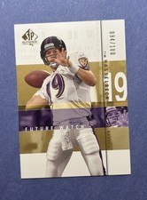 2001 SP Authentic #147 Tim Hasselbeck RC Future Watch Gold 94/100 Rookie