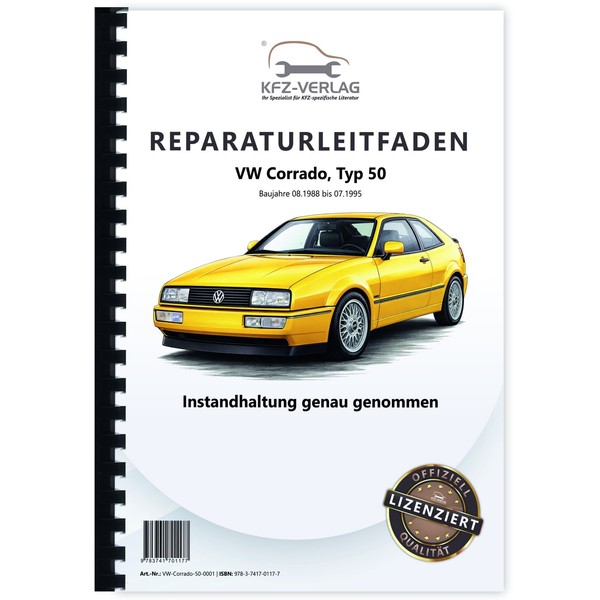 VW Corrado Typ 50 1988-1995 Instandhaltung Inspektion Wartung Reparaturanleitung-image