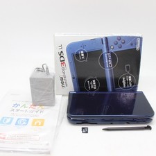 NEAR MINT IN BOX NINTENDO NEW 3DS XL Metallic Blue Game Console From Japan4893