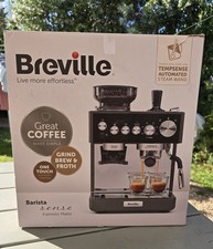 Breville Barista Sense Espresso Machine, Bean to Cup Coffee Maker (Black) VCF187