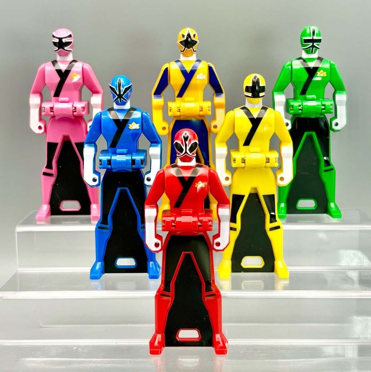Power Rangers Samurai Shinkenger Ranger Key Set of 6 Bandai Japan