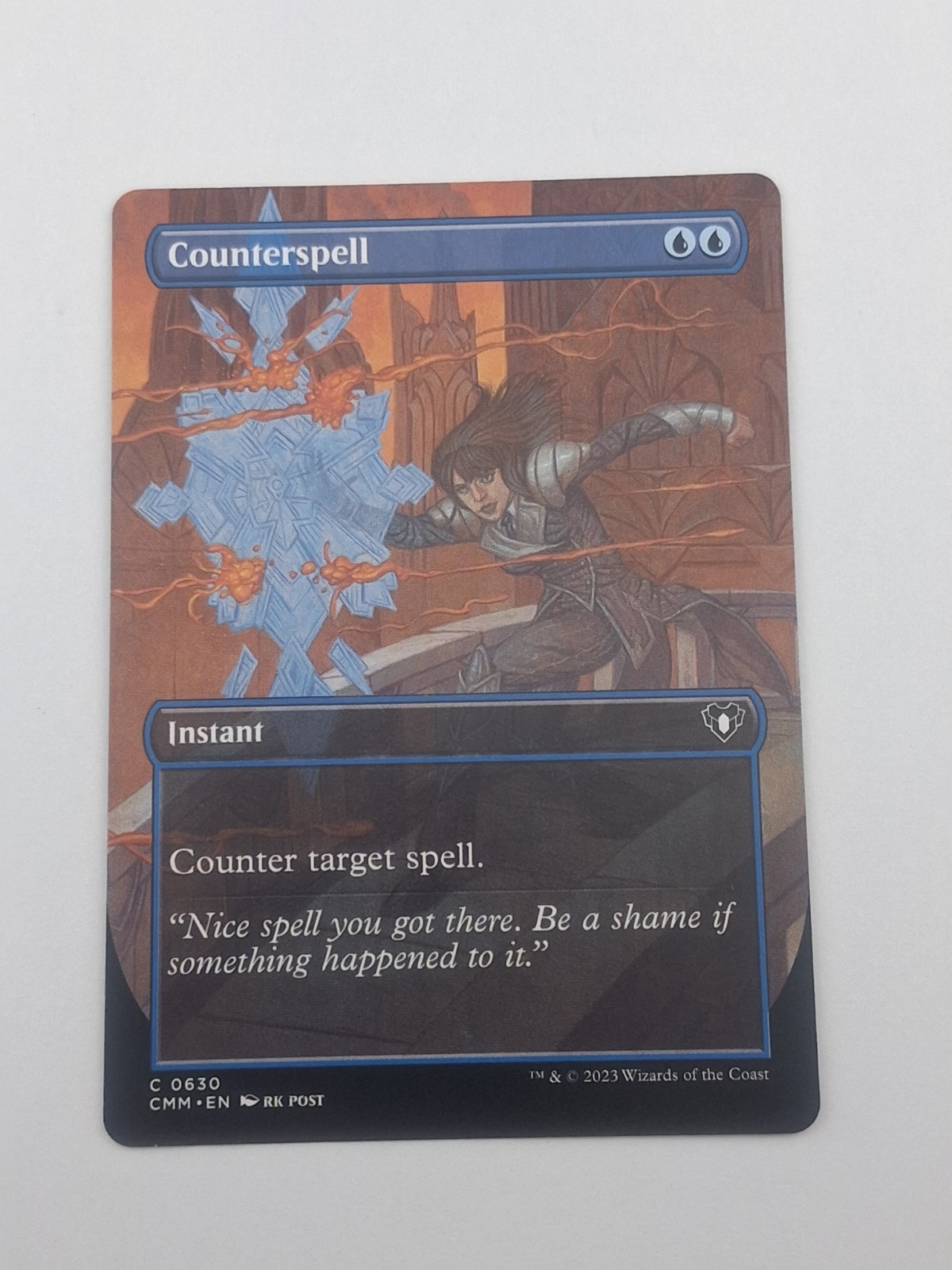 Counterspell (Borderless) Commander Masters Regular