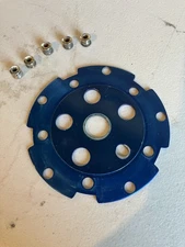 Anodized Blue Vintage old School BMX Power Disc - Aluminum Pro Class Pro Neck