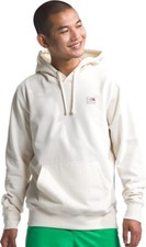 THE NORTH FACE Men's Heritage Patch Pullover Hoodie, White Dune, Sm