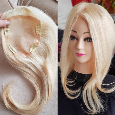 Topper Crown Hairpiece Soft Fringe Bangs Great For Concealing