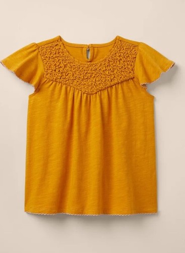 Matilda Jane Girls Heart to Heart Golden Hour Smocked Knit Top Size 10 New