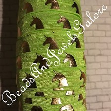 Unicorn foil foe unicorn elastic foe Metallic foil foe hair tie foe elastic- 5/8