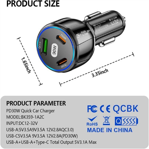 100W 4 in1 USB Type-C Super Fast Charging Cable - Picture 14 of 24