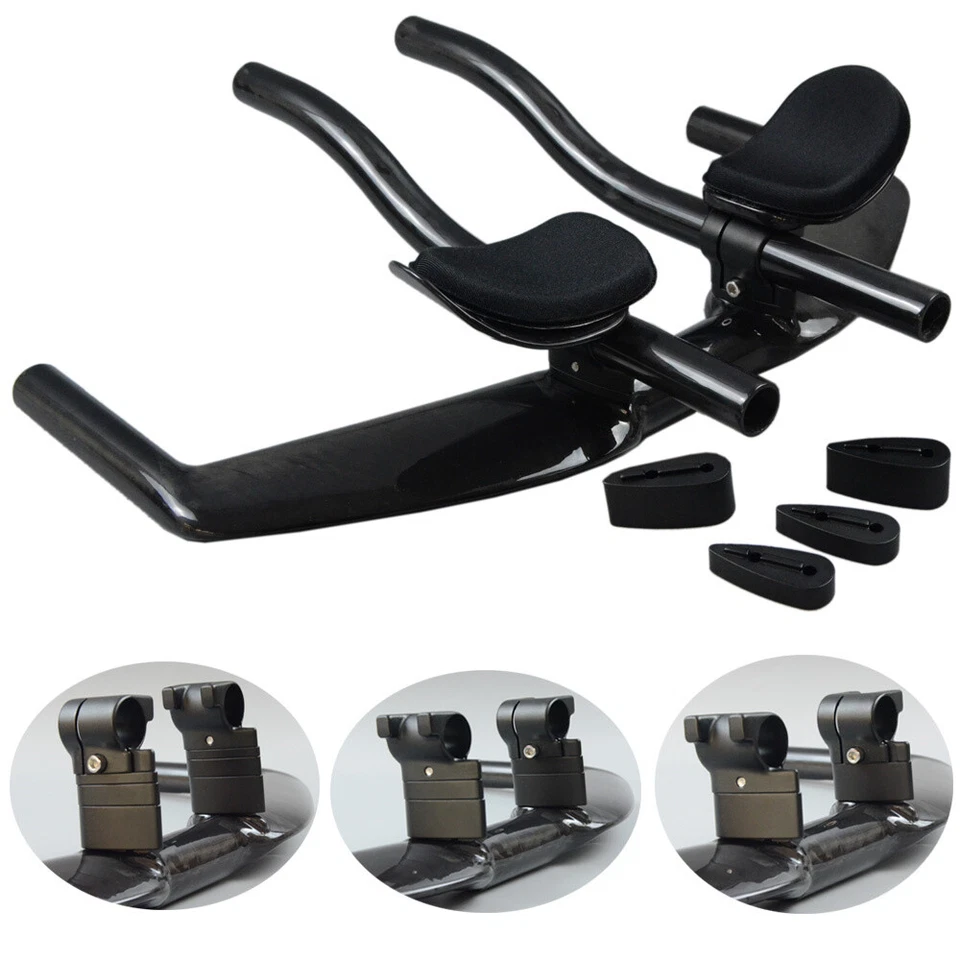 TOSEEK Carbon Fiber Bicycle Handlebar Time Trial Triathlon Rest Handlebar 31.8mm - Image 3 of 4
