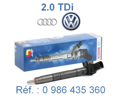 INJECTEUR NEUF BOSCH 0986435360 Audi VW Seat Skoda 2.0 TDi 0445116029 0445116030 - Photo 1/4