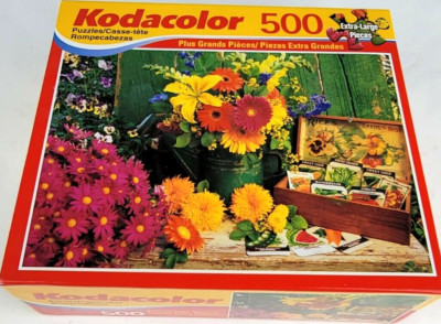 NEW SEALED Kodacolor 500 Piece Jigsaw Puzzle Spring By The Green Door 20508