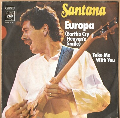 Santana - 7'' Single - Europa - Take Me With You - 1976 - CBS