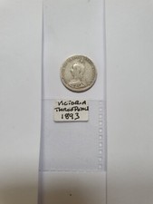 Queen Victoria. Silver Three Pence. 1893. Jubilee Head