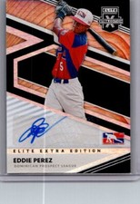 2020 Panini Elite Extra Edition #195 Eddie Perez Signatures