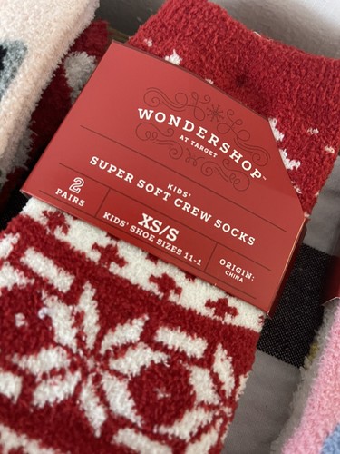 Wondershop Kids XS-S 11-1 Super-soft Crew Socks 6 Pairs Unicorn Cat Bear NWT - Picture 4 of 7