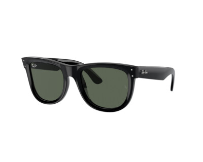 Ray-Ban Sunglasses RBR0502S Wayfarer reverse 6677VR Black green Man Woman 