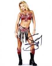 SUNNY aka Tammy Lynn Stych - WWF / WCW Wrestler GENUINE SIGNED AUTOGRAPH