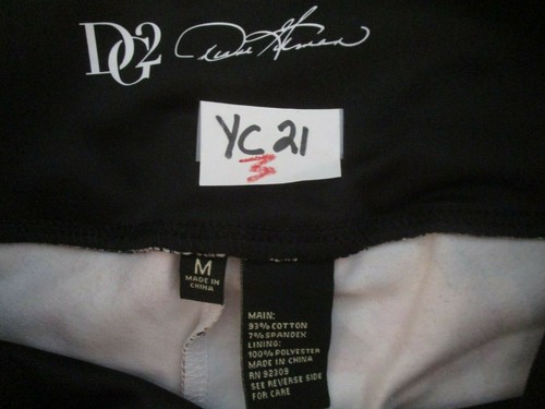 DG2 Diane Gilman Floral Leggings Medium DG Downtime Stretch 686499 Women YC21 - Picture 3 of 6