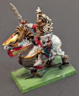 Warhammer Fantasy Battles - 1X High Elves Silver Helms - Command Mounted Noble