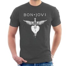 All+Every Bon Jovi Dagger Heart Logo Men's T-Shirt