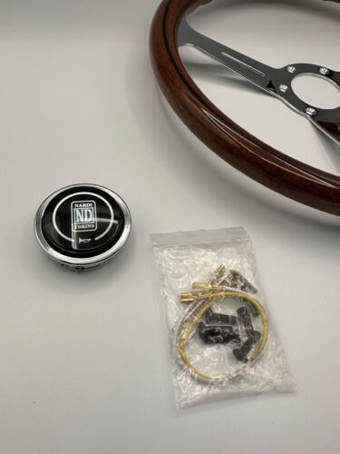 NARDI Classic 360mm Steering Wheel Mahogany Wood with Chrome Finish - Picture 7 of 9
