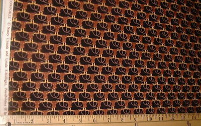 AVLYN Fabric - COWPOKES - Long Horns on Black 30'' REMNANT