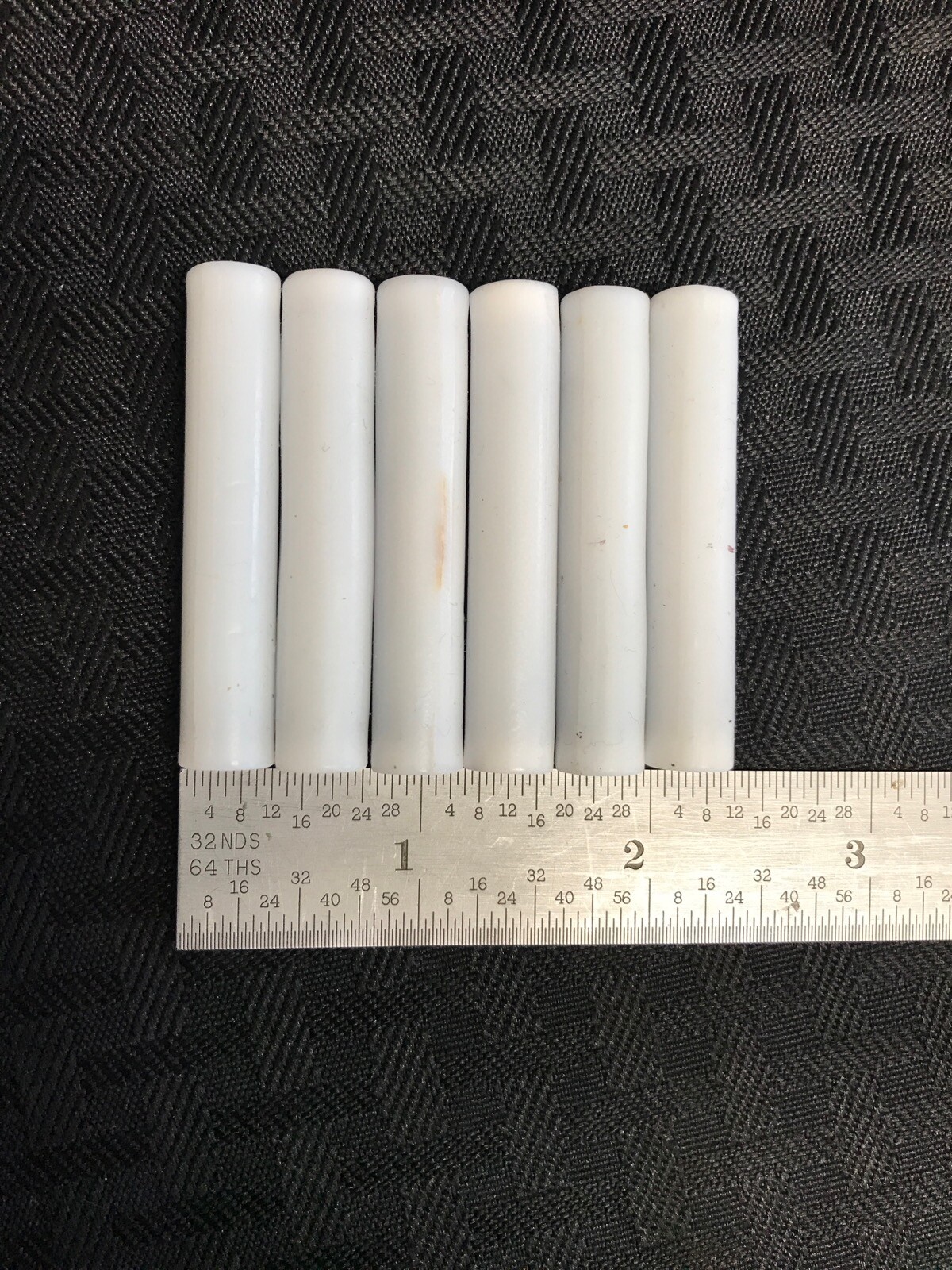 (6) PTFE Teflon Cylindrical Flat End Stirring Stir Bars 2