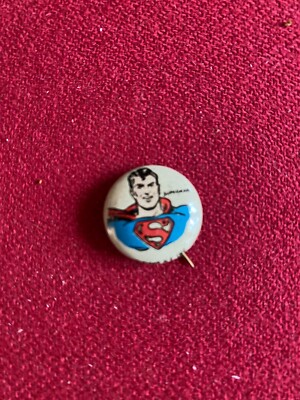 1945, SUPERMAN, Kellogg's ''PEP'' Pin (Scarce / Vintage)