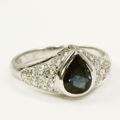 Bague Or Blanc 14 Carats (585) Avec Diamant 0,08 Ct - Taille 56, Neuf Avec étiquette