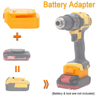 Battery Adapter Converter For Bauer 20V Li-Ion Battery To For Dewalt 20V Tools