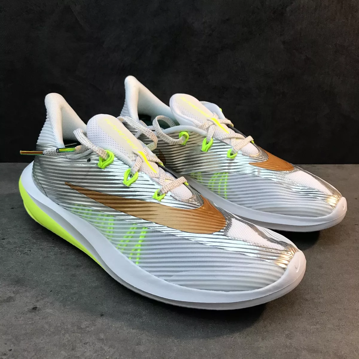 New Nike Future Speed GS Chrome Metallic Running Shoes eBay