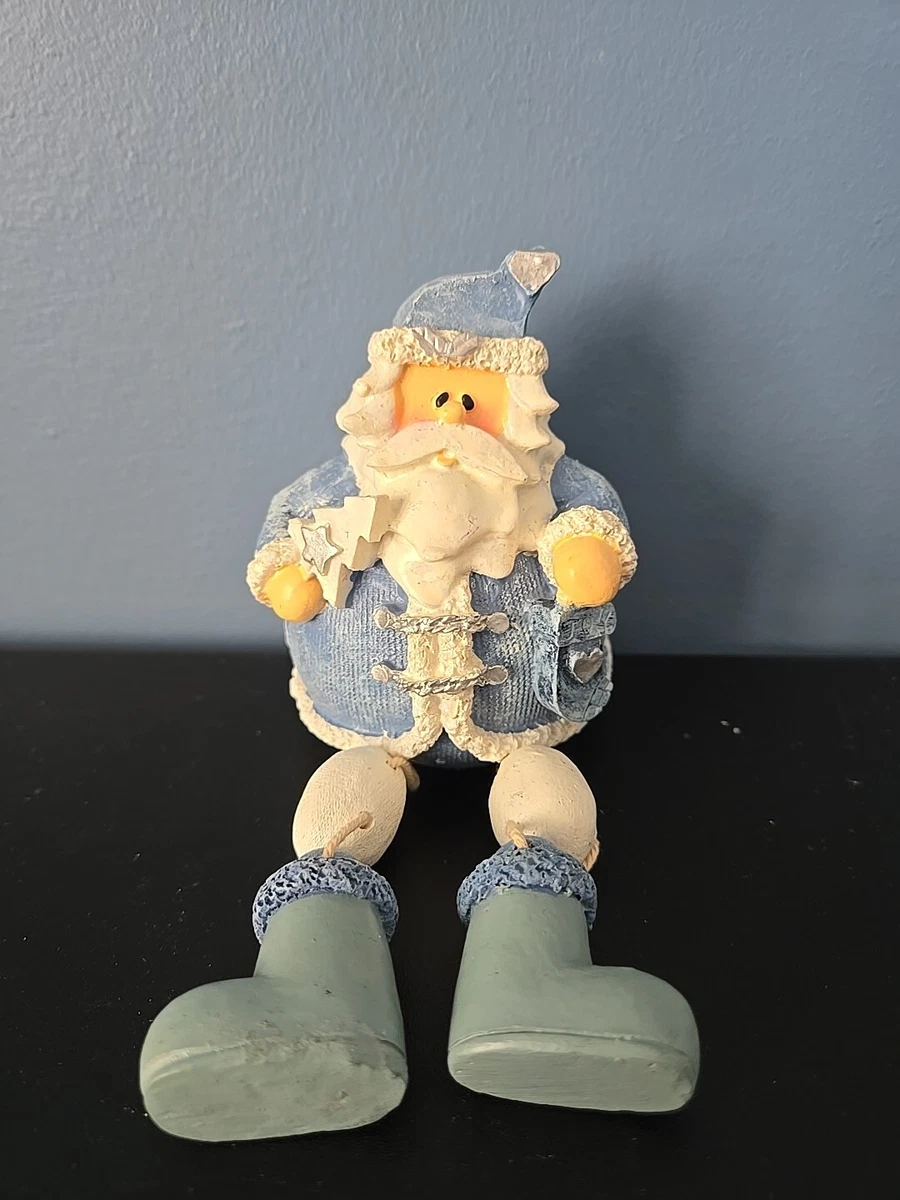 Blue Santa Seasonal Figurines for sale | eBay