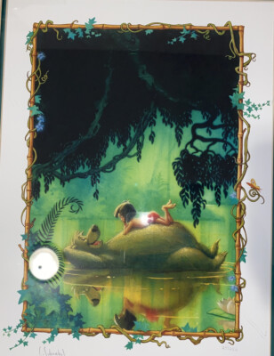 Disney Giclee Jungle Book Just The Bare Necessities COA Ltd Signed