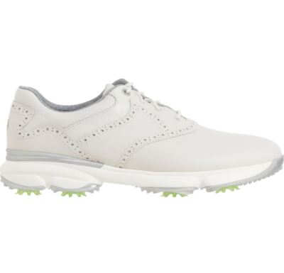Johnston & Murphy XC4 GT1 Luxe Golf Saddle Shoes Waterproof Leather White NEW