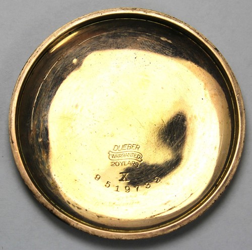 1902 Hampden William McKinley 16s 17j LS Gold Filled Pocket Watch - Parts/Repair - Picture 4 of 4