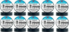 10 3M Tape 165 7100169254 Termflex Vinyl Electrical Tape 165 3/4" x 60   Black 