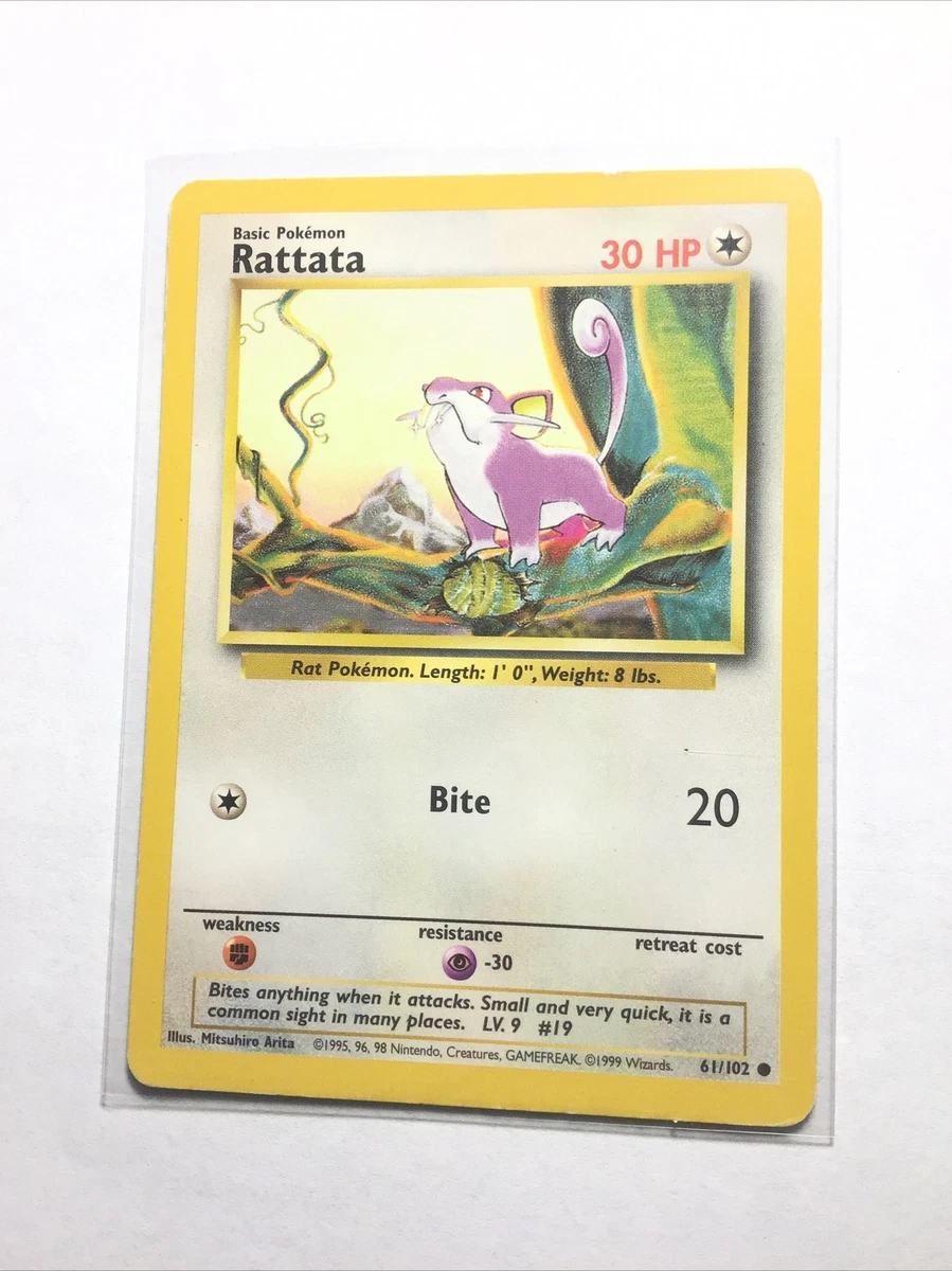 1995 rattata pokemon card value 1999 - 1st Edition Shadowless Rattata and Raticate 1995 Set