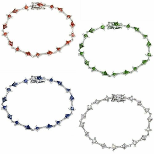Bracciale Intrecciato A Mano In Argento 925 E Nylon – Doppio Cuore Con Zirconi – Regolabile